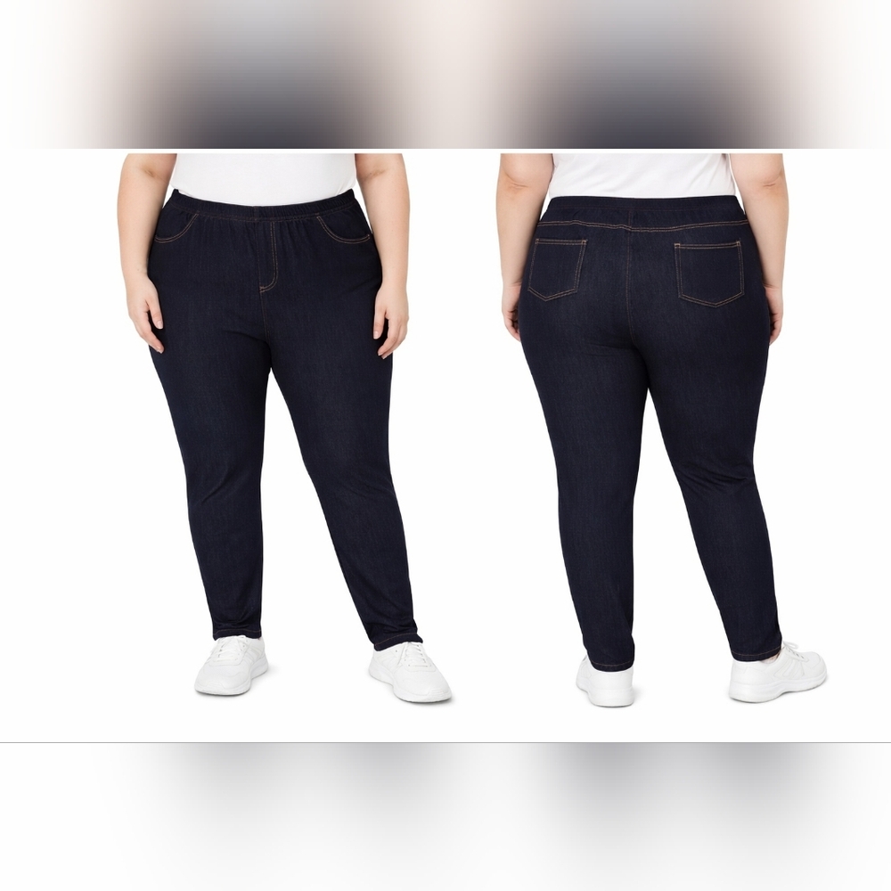 Eliss plus-size stretch/modal denim colored leggings 4XL